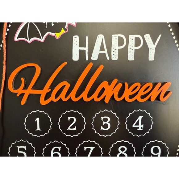Ashland Halloween Countdown Calendar Coffin Shaped Wall Decor 22.5” Tall - Picture 4 of 12